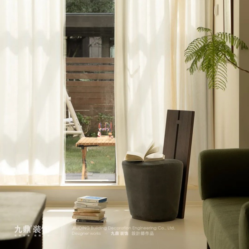 103㎡杭州合景疊彩園原木奶油風(fēng)裝修案例